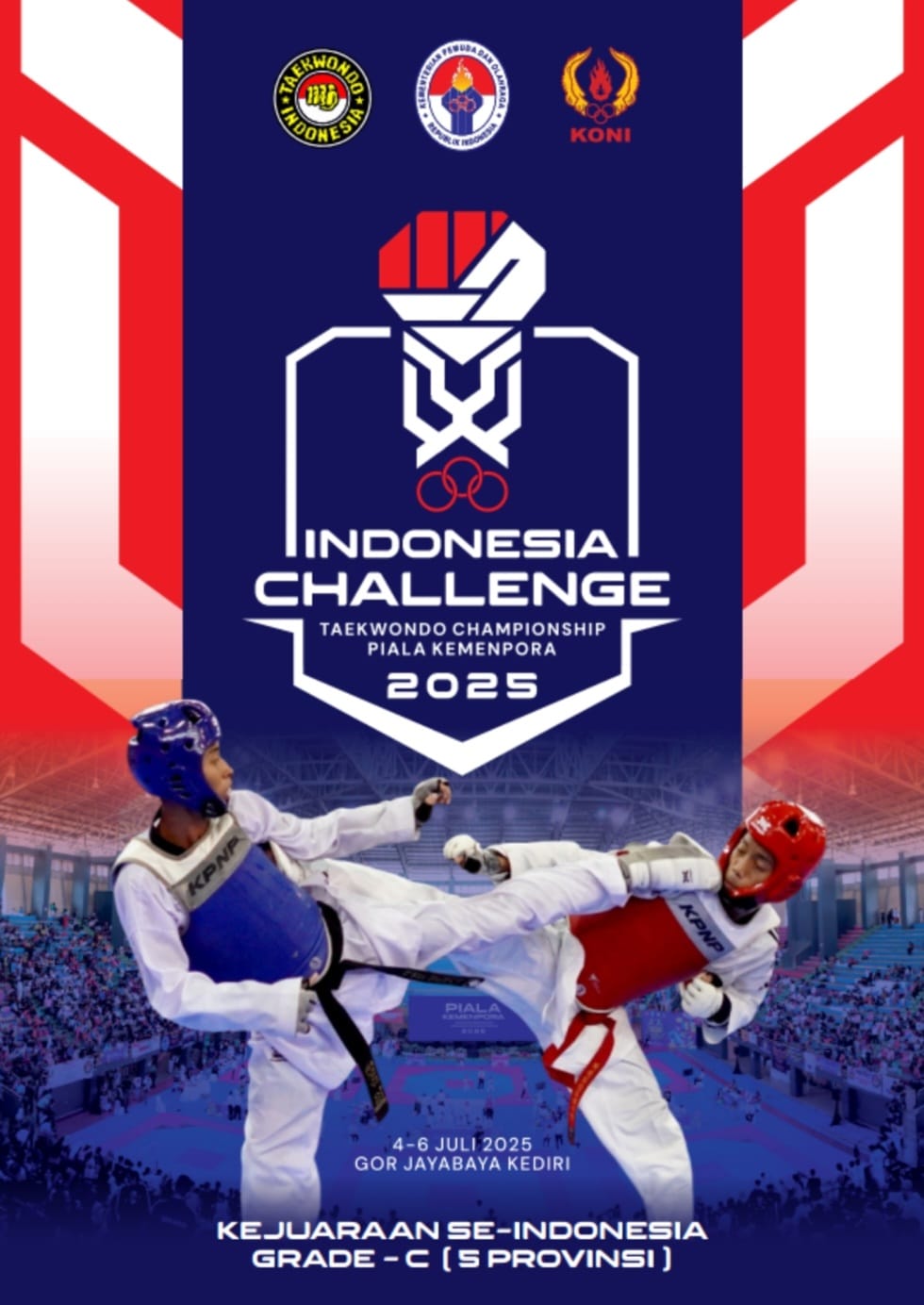 Ajang Pertarungan Prestasi Taekwondo di Tanah Air Taekwondo Indonesia Dojang tepsi
